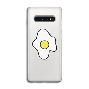 CaseCompany Spiegelei: Samsung Galaxy S10 4G Transparant Hoesje