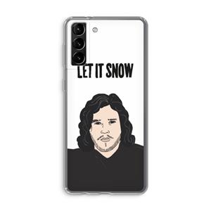 CaseCompany Let It Snow: Samsung Galaxy S21 Plus Transparant Hoesje