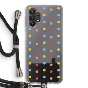 CaseCompany Bollen: Samsung Galaxy A32 5G Transparant Hoesje met koord