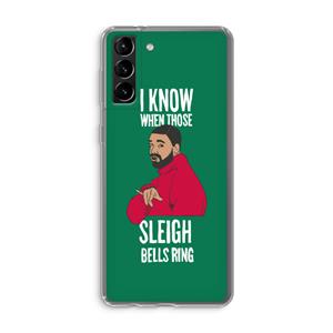 CaseCompany Sleigh Bells Ring: Samsung Galaxy S21 Plus Transparant Hoesje