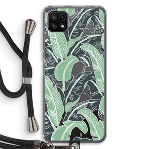 CaseCompany This Sh*t Is Bananas: Samsung Galaxy A22 5G Transparant Hoesje met koord