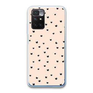 CaseCompany Kleine kattenkopjes: Xiaomi Redmi 10 Transparant Hoesje