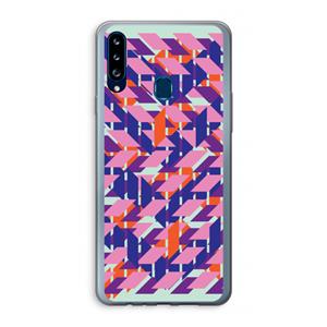 CaseCompany Skew Blush 3: Samsung Galaxy A20s Transparant Hoesje