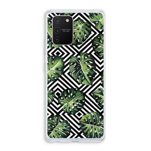 CaseCompany Geometrische jungle: Samsung Galaxy S10 Lite Transparant Hoesje