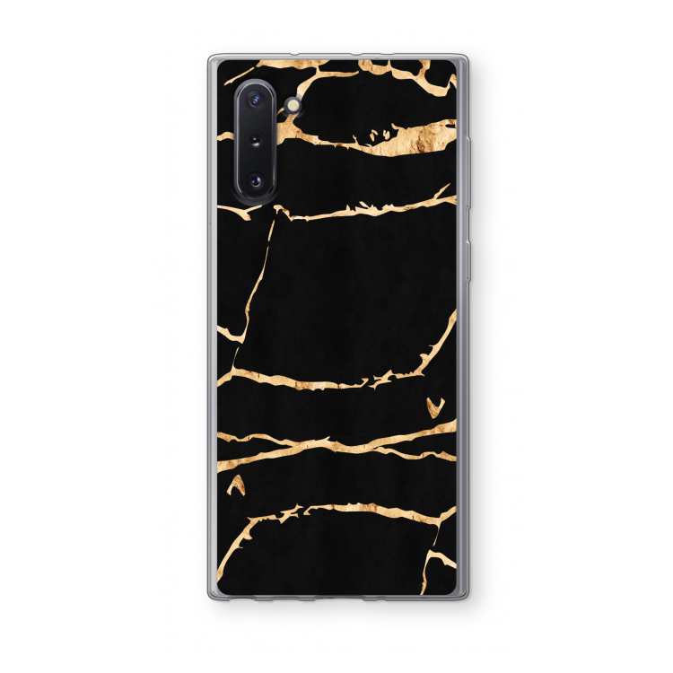 CaseCompany Gouden marmer: Samsung Galaxy Note 10 Transparant Hoesje