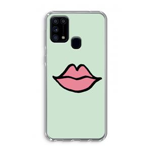 CaseCompany Kusje: Samsung Galaxy M31 Transparant Hoesje