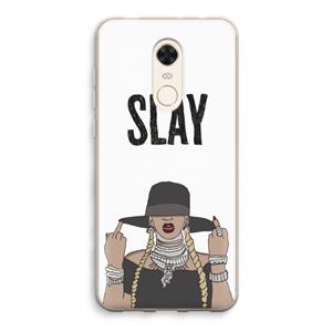 CaseCompany Slay All Day: Xiaomi Redmi 5 Transparant Hoesje