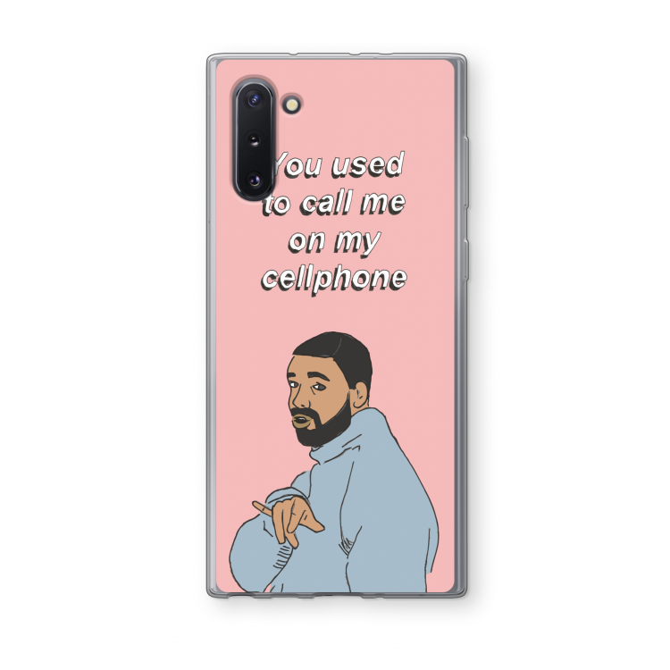 CaseCompany Hotline bling: Samsung Galaxy Note 10 Transparant Hoesje