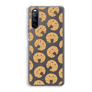 CaseCompany Croissant: Sony Xperia 10 III Transparant Hoesje