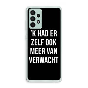 CaseCompany Meer verwacht - Zwart: Samsung Galaxy A52s 5G Transparant Hoesje