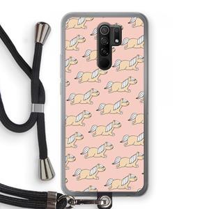 CaseCompany Ponys: Xiaomi Redmi 9 Transparant Hoesje met koord