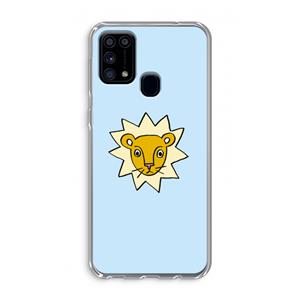 CaseCompany Kleine leeuw: Samsung Galaxy M31 Transparant Hoesje