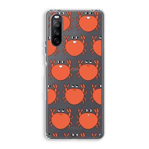 CaseCompany Krab: Sony Xperia 10 III Transparant Hoesje