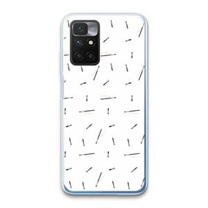 CaseCompany Hipster stripes: Xiaomi Redmi 10 Transparant Hoesje