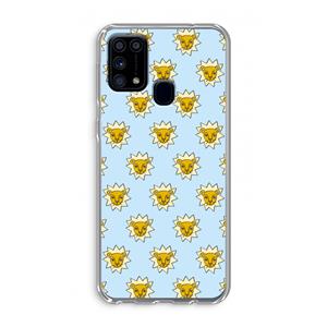 CaseCompany Leeuwenkoppen: Samsung Galaxy M31 Transparant Hoesje