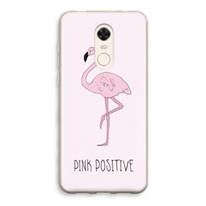 CaseCompany Pink positive: Xiaomi Redmi 5 Transparant Hoesje