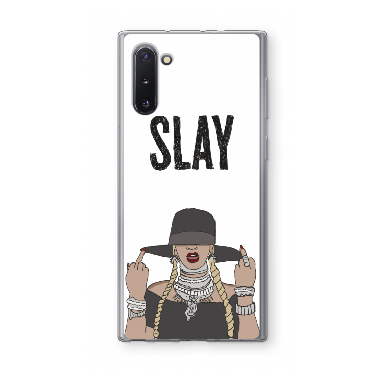 CaseCompany Slay All Day: Samsung Galaxy Note 10 Transparant Hoesje