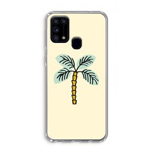CaseCompany Palmboom: Samsung Galaxy M31 Transparant Hoesje