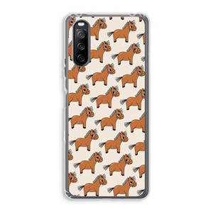 CaseCompany Pony: Sony Xperia 10 III Transparant Hoesje