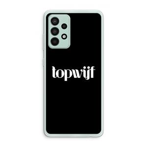 CaseCompany Topwijf Zwart: Samsung Galaxy A52s 5G Transparant Hoesje