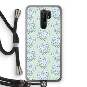 CaseCompany Octopussen: Xiaomi Redmi 9 Transparant Hoesje met koord