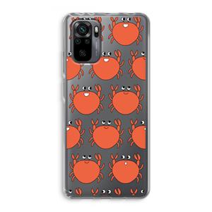 CaseCompany Krab: Xiaomi Redmi Note 10 Pro Transparant Hoesje