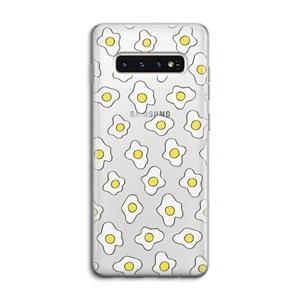 CaseCompany Spiegeleitjes: Samsung Galaxy S10 4G Transparant Hoesje
