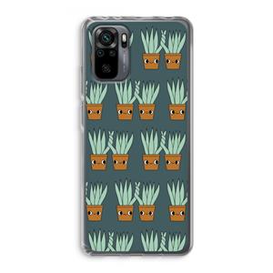 CaseCompany Sansevieria: Xiaomi Redmi Note 10 Pro Transparant Hoesje