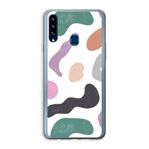 CaseCompany Memphis Shapes: Samsung Galaxy A20s Transparant Hoesje