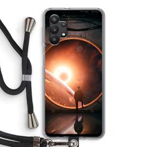 CaseCompany Ephemeral: Samsung Galaxy A32 5G Transparant Hoesje met koord