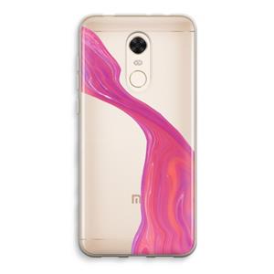 CaseCompany Paarse stroom: Xiaomi Redmi 5 Transparant Hoesje