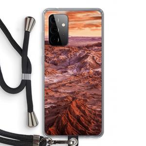 CaseCompany Mars: Samsung Galaxy A72 5G Transparant Hoesje met koord