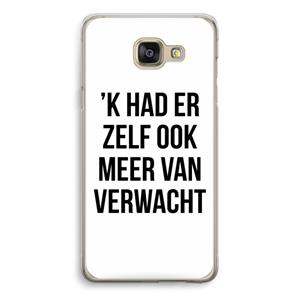 CaseCompany Meer verwacht: Samsung Galaxy A5 (2016) Transparant Hoesje