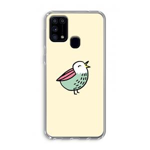 CaseCompany Birdy: Samsung Galaxy M31 Transparant Hoesje