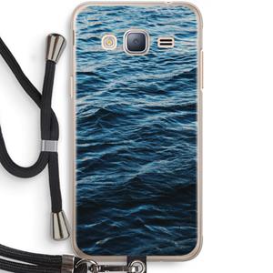 CaseCompany Oceaan: Samsung Galaxy J3 (2016) Transparant Hoesje met koord