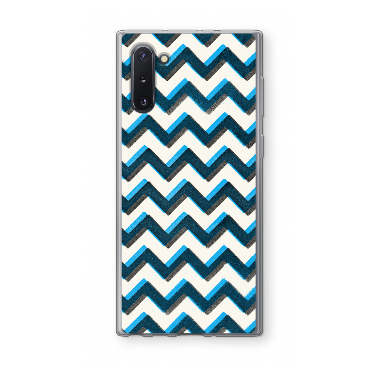 CaseCompany Onderbroken lijn: Samsung Galaxy Note 10 Transparant Hoesje
