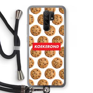 CaseCompany Koekerond: Xiaomi Redmi 9 Transparant Hoesje met koord