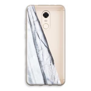 CaseCompany Gestreepte marmer: Xiaomi Redmi 5 Transparant Hoesje