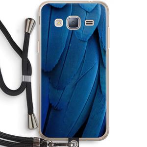 CaseCompany Pauw: Samsung Galaxy J3 (2016) Transparant Hoesje met koord