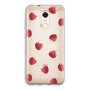 CaseCompany Framboosjes: Xiaomi Redmi 5 Transparant Hoesje