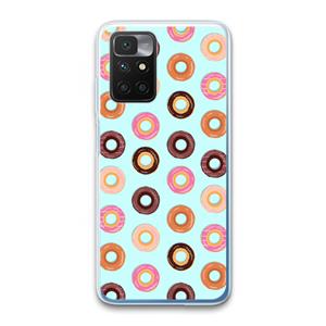 CaseCompany Donuts: Xiaomi Redmi 10 Transparant Hoesje