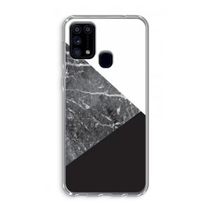 CaseCompany Combinatie marmer: Samsung Galaxy M31 Transparant Hoesje