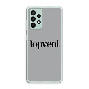 CaseCompany Topvent Grijs Zwart: Samsung Galaxy A52s 5G Transparant Hoesje