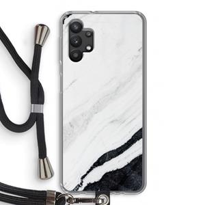 CaseCompany Elegante marmer: Samsung Galaxy A32 5G Transparant Hoesje met koord
