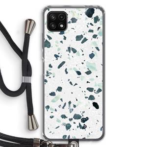 CaseCompany Terrazzo N°2: Samsung Galaxy A22 5G Transparant Hoesje met koord