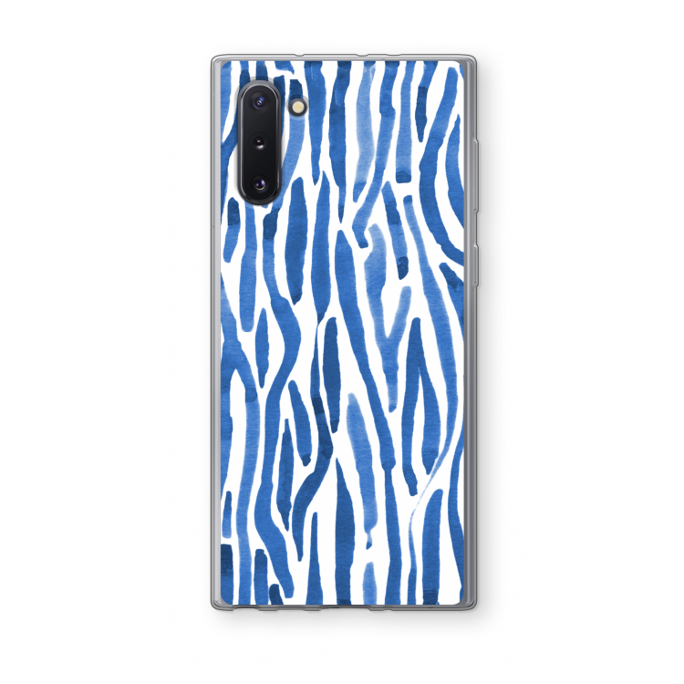 CaseCompany Blauwe nerven: Samsung Galaxy Note 10 Transparant Hoesje