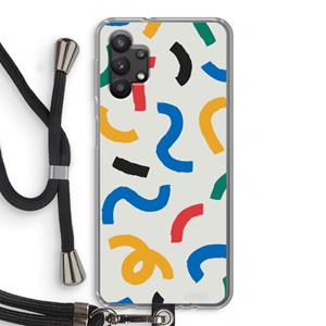 CaseCompany Illustratieve pop 2: Samsung Galaxy A32 5G Transparant Hoesje met koord