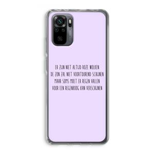 CaseCompany Regenboog: Xiaomi Redmi Note 10 Pro Transparant Hoesje