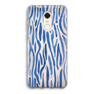 CaseCompany Blauwe nerven: Xiaomi Redmi 5 Transparant Hoesje