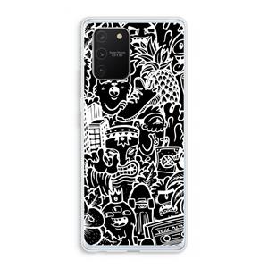 CaseCompany Vexx Black Mixtape: Samsung Galaxy S10 Lite Transparant Hoesje